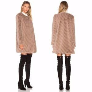 BB Dakota Winsford Faux Fur Jacket Camel